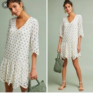 Anthropologie meadow rue eyelet tunic